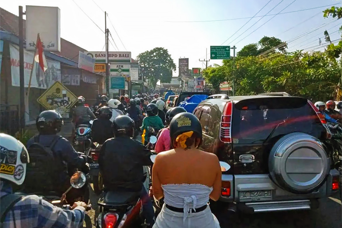 Traffic in Canggu Bali