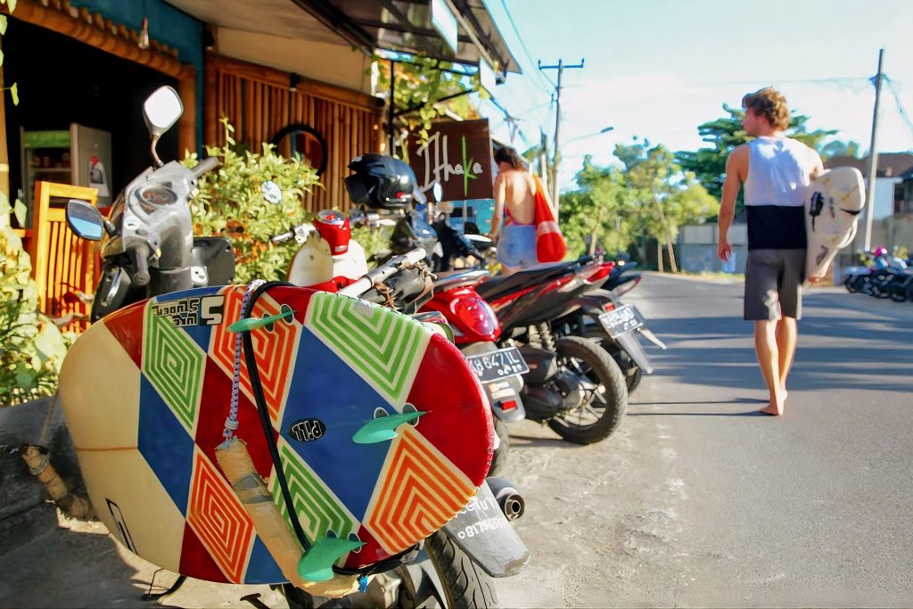 Walkable Area in Berawa for Surfers